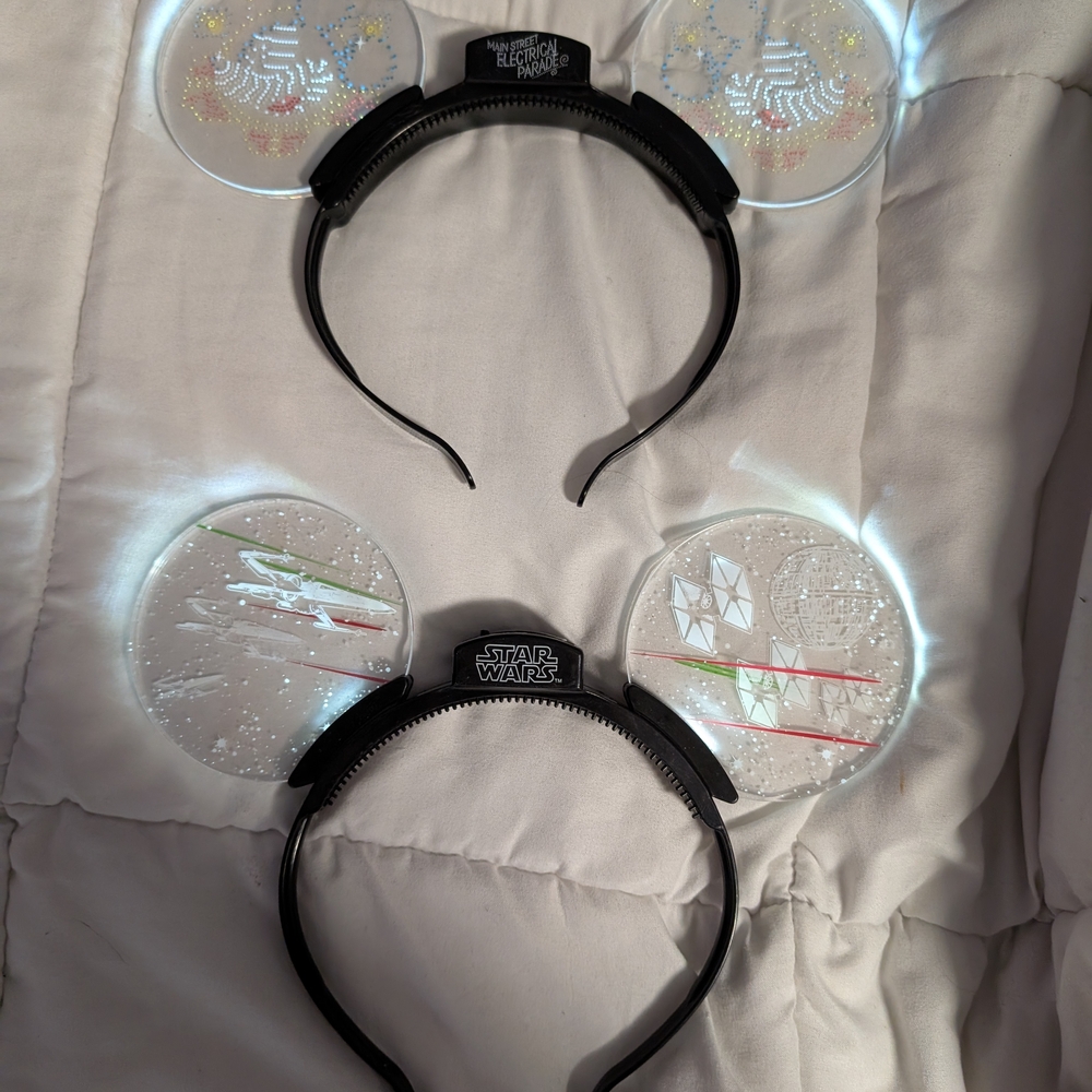 Star Wars Black and White Light-Up Ears